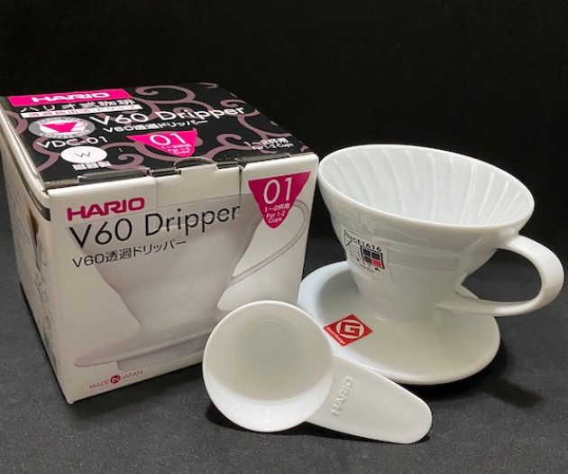 HARIO V60濾杯 陶瓷－白色  1-2人份 (日本製)